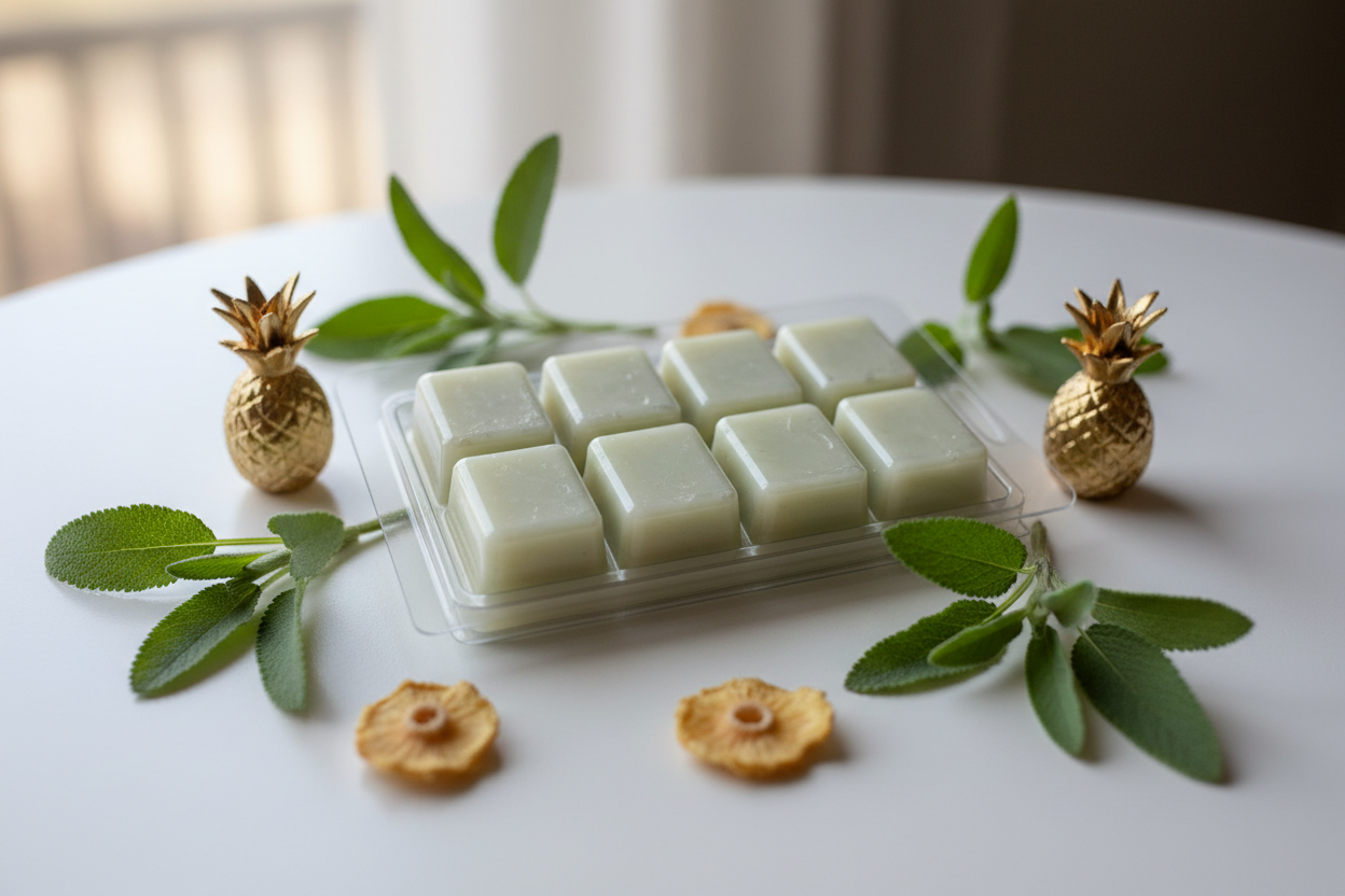 pineapple sage clamshell wax melts